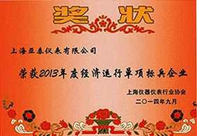 经济运行单项标兵企业